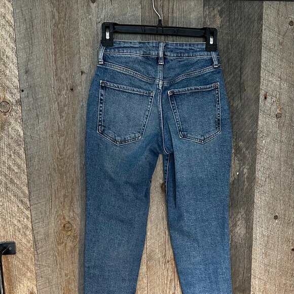 Old Navy Jeans Petite Size 0 High Rise Curvy O.G.Straight - Picture 4 of 6